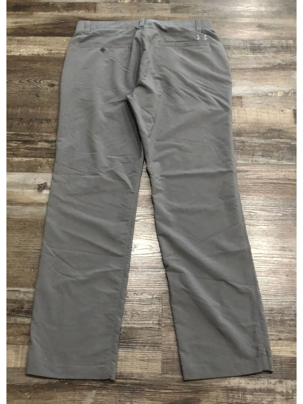 Under Armour Golf Mens 36x32 Gray Flat Front Casual Chino Pants - Picture 2 of 6